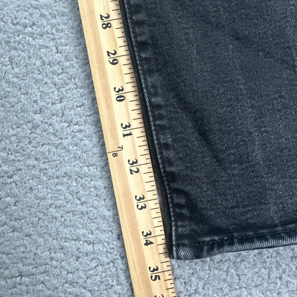 Levi's 511 Premium Big E Jeans Men 34x36 Black Dark Wash Slim Fit Taper Stretch